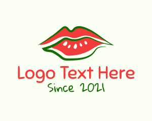 Watermelon Lipstick Lips logo