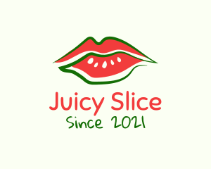 Watermelon Lipstick Lips logo