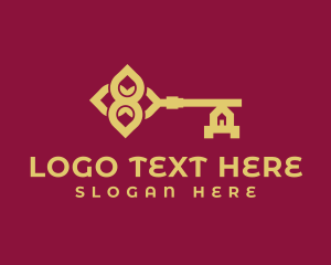Golden Luxury House Key logo
