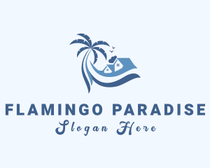 Beach Island House logo design