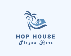 Beach Island House logo design