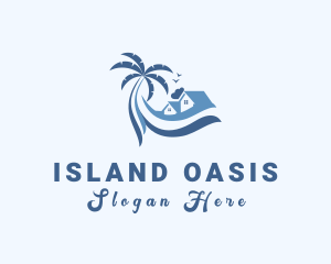 Beach Island House logo design