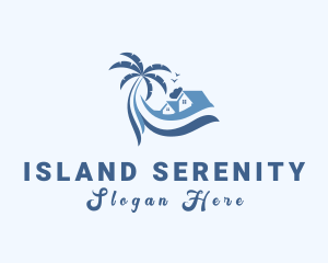 Beach Island House logo design