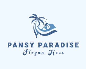 Beach Island House logo design