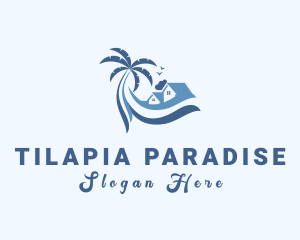 Beach Island House logo design