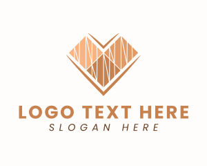 Tiles Pattern Letter V logo
