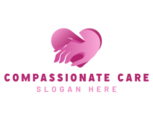 Heart Caregiver Charity logo design