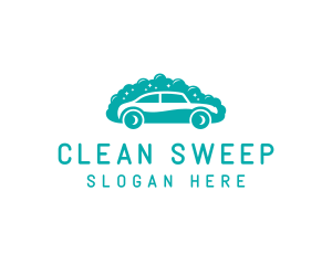 Car Cleaning Bubble Wash logo design