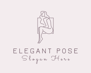 Woman Naked Model logo