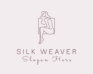 Woman Naked Model logo design