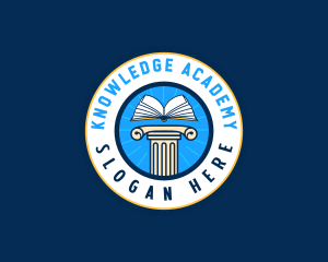 Learning Book Academy School logo design