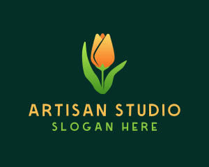 Tulip Flower Garden logo design