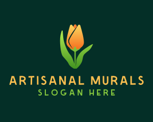 Tulip Flower Garden logo design