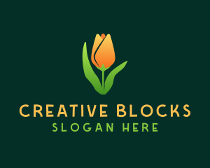 Tulip Flower Garden logo design