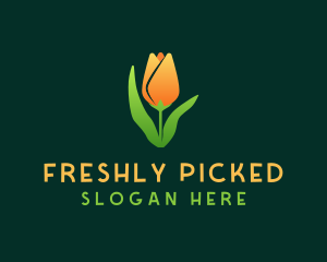 Tulip Flower Garden logo design