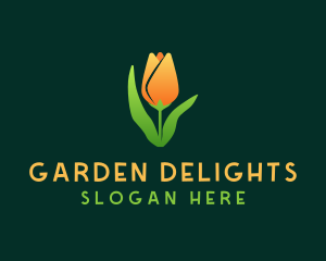 Tulip Flower Garden logo design