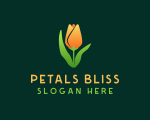 Tulip Flower Garden logo design