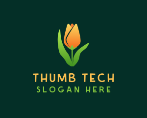 Tulip Flower Garden logo design