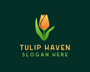 Tulip Flower Garden logo design