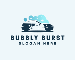 Car Wash Bubbles logo design