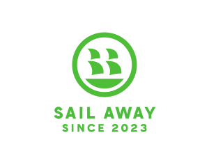 Boat Ship Sailing logo design