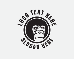 Wild Gorilla Ape logo design