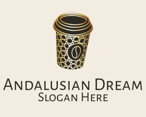 Islamic Motif Coffee Cup logo