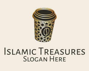 Islamic Motif Coffee Cup logo