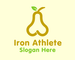 Fresh Yellow Pear Fruit  Logo