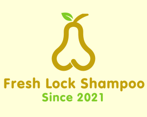 Fresh Yellow Pear Fruit  logo design