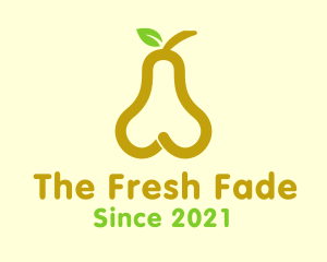 Fresh Yellow Pear Fruit  logo design