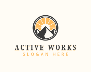 Mountain Peak Adventure logo design