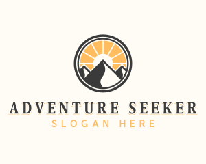 Mountain Peak Adventure logo design