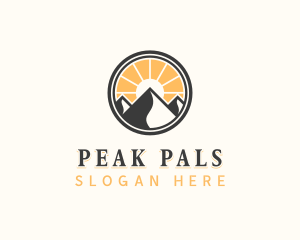 Mountain Peak Adventure logo design