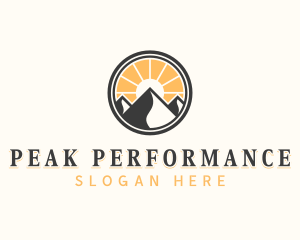 Mountain Peak Adventure logo design