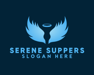 Blue Angelic Wings logo