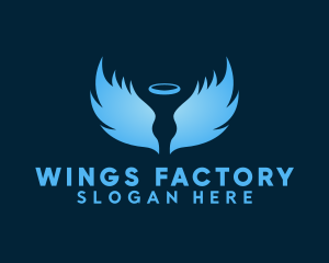 Blue Angelic Wings logo