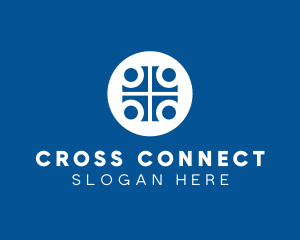 Blue Medical Cross logo design