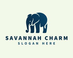 Elephant Animal Wildlife logo