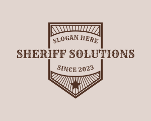 Shield Banner Sheriff Badge logo