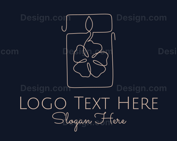 Flower Candle Decor Logo