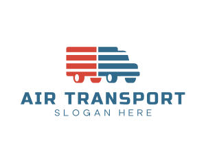 American Logistics Truck logo design