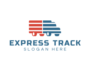 American Logistics Truck logo design