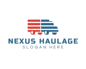 American Logistics Truck logo design