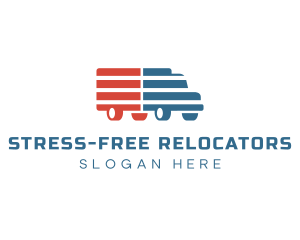 American Logistics Truck logo design