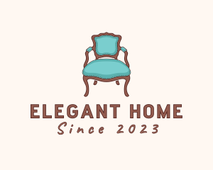 Elegant Cushion Armchair logo design