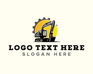 Excavator Digger Mining Logo