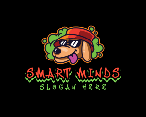 Smoke Dog Hip Hop Logo
