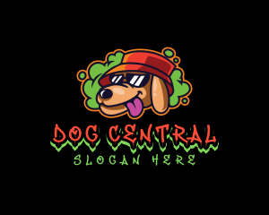 Smoke Dog Hip Hop logo design