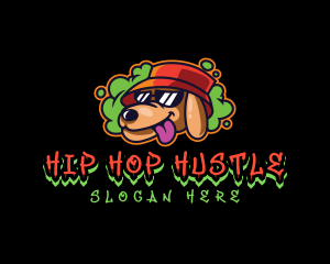 Smoke Dog Hip Hop logo design